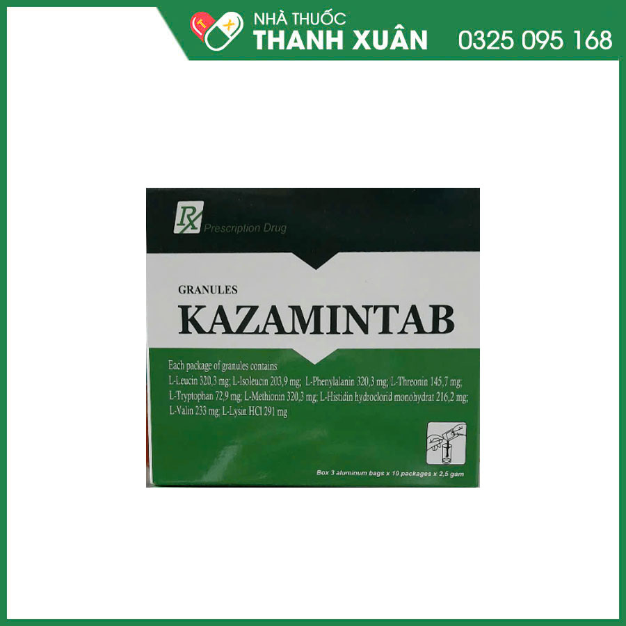 Kazamintab bổ sung acid amin thiết yếu cho bệnh nhân suy thận mạn